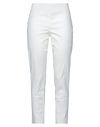 PIANURASTUDIO PIANURASTUDIO WOMAN PANTS WHITE SIZE 10 COTTON, ELASTANE