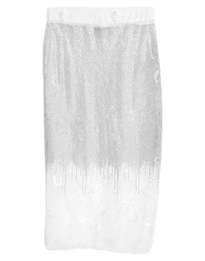 Brand Unique Midi Skirts In White