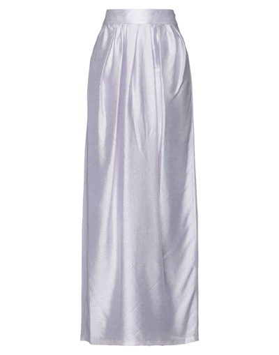 Adam Lippes Long Skirts In Purple