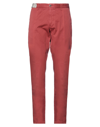 Incotex Pants In Brick Red