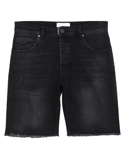 Gaelle Paris Denim Shorts In Black