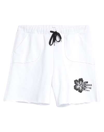 The Editor Man Shorts & Bermuda Shorts White Size Xl Cotton