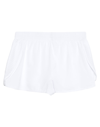 Lanston Sport Woman Shorts & Bermuda Shorts White Size L Polyester, Elastane