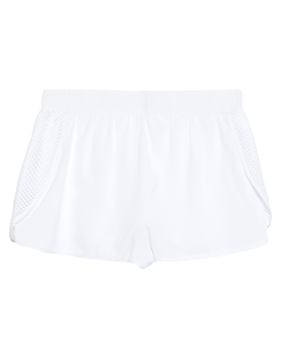 Lanston Sport Woman Shorts & Bermuda Shorts White Size L Polyester, Elastane