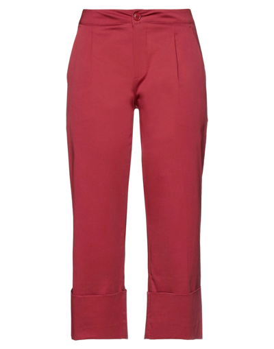 Caractere Cropped Pants In Red