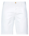 Blauer . Man Shorts & Bermuda Shorts White Size 38 Cotton, Elastane In White