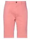 Mason's Man Shorts & Bermuda Shorts Salmon Pink Size 38 Cotton, Elastane