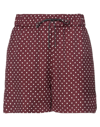 Fabiana Filippi Woman Shorts & Bermuda Shorts Burgundy Size 2 Viscose, Silk In Red