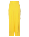 Sara Battaglia High-waisted Wide Leg Trousers In Yellow