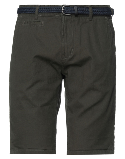 Garcia Man Shorts & Bermuda Shorts Military Green Size Xs Cotton