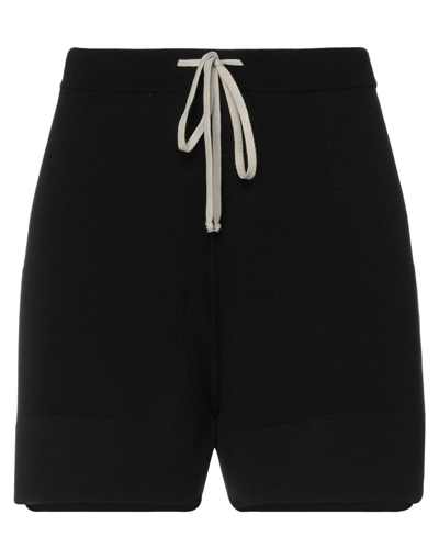 Rick Owens Woman Shorts & Bermuda Shorts Black Size M Virgin Wool, Polyamide, Elastane