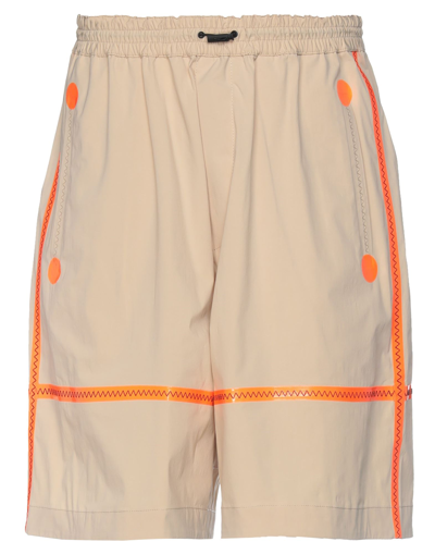 Dsquared2 Man Shorts & Bermuda Shorts Beige Size M Cotton, Elastane