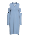 Mm6 Maison Margiela Midi Dresses In Blue