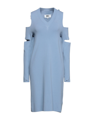 Mm6 Maison Margiela Midi Dresses In Blue