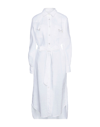 Roy Rogers Midi Dresses In White
