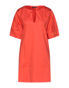 Biancoghiaccio Short Dresses In Orange