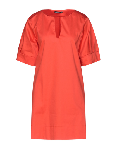 Biancoghiaccio Short Dresses In Orange