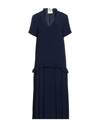Semicouture Midi Dresses In Dark Blue