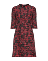 Dolce & Gabbana Short Dresses In Red