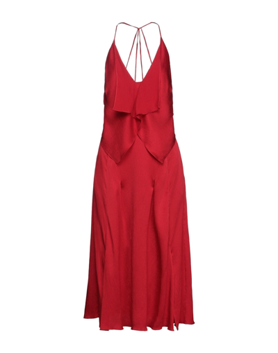 Roland Mouret Midi Dresses In Red