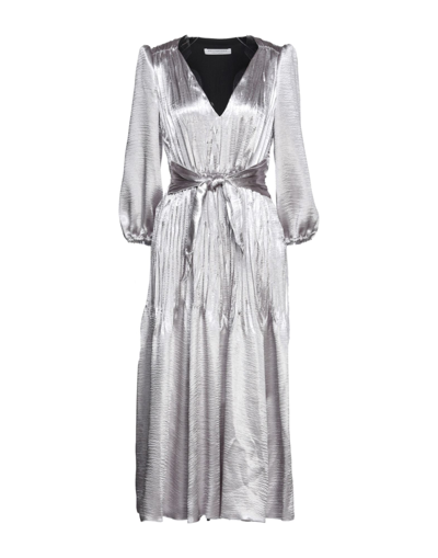 Philosophy Di Lorenzo Serafini Midi Dresses In Silver