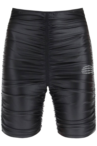 Alexander Wang Stretch Jersey Shorts In Black