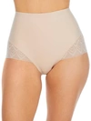 Chantelle High-waist Shaping Briefs W/ Lace In Nude Blush