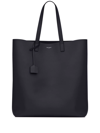 Saint Laurent Toy Black Leather Tote, Tote Bag, Black, Leather In Black