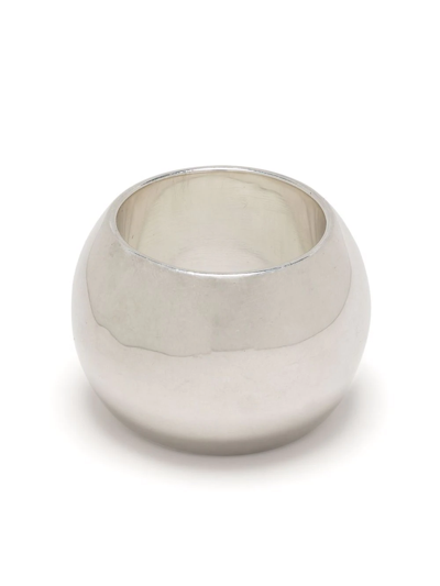 Uncommon Matters Semibreve Chunky Ring In Silver
