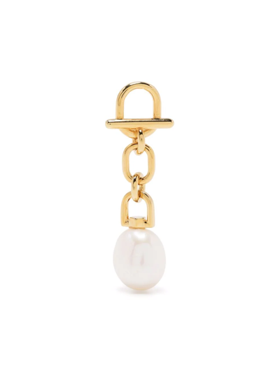 Maria Black Mambo Charm Pearl Single Earring In Gold