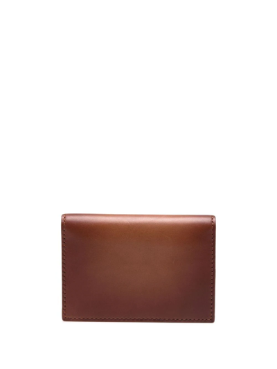 Officine Creative Boudin 24 Leather Cardholder In Brown