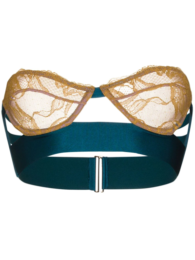 Dora Larsen Dora Karla Bust-strap Bra In Green