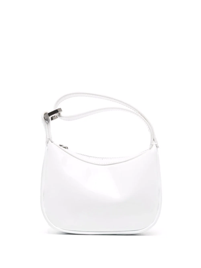 Eéra Mini Moonbag Patent Leather Handbag In White