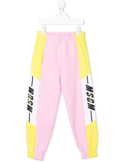 Msgm Kids Trouseraloni Della Tuta Per Bambini In Green