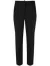 Brunello Cucinelli Cropped Slim-cut Trousers In Black