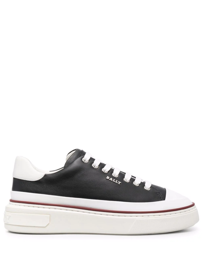 Bally Chunky-sole Low-top Sneakers In Black