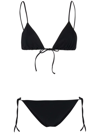 Lido Self-tie Mid-rise Bikini In Black