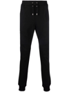 Balmain Logo-print Ribbed-panel Track Pants In Black