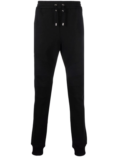 Balmain Black Cotton Jogging Pants
