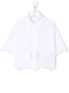 Dolce & Gabbana Lace-trimmed Embroidered Shirt In White