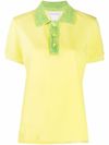 Bottega Veneta Short-sleeve Polo Shirt In Kiwi