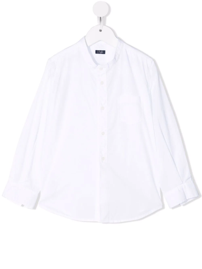 Il Gufo Kids' Long-sleeve Poplin Shirt In White