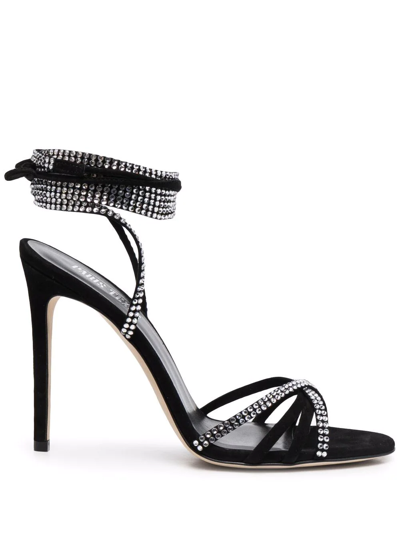 Paris Texas Holly Nicole Crystal-embellished Sandals In Black