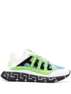 Versace Trigreca Sneakers In White Synthetic Fibers In N,a