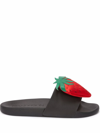 JW ANDERSON STRAWBERRY-MOTIF POOL SLIDES