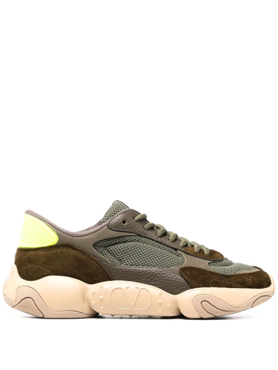 Valentino Garavani Garavani Bubbleback Sneakers In Green