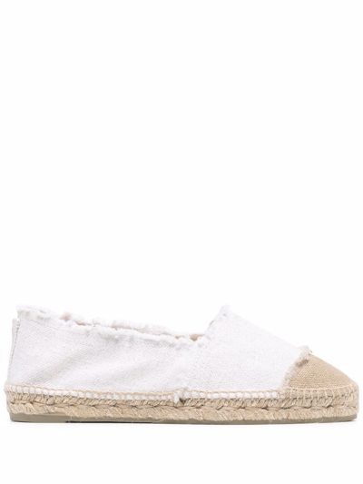 Castaã±er Kampala Frayed-edge Espadrilles In White