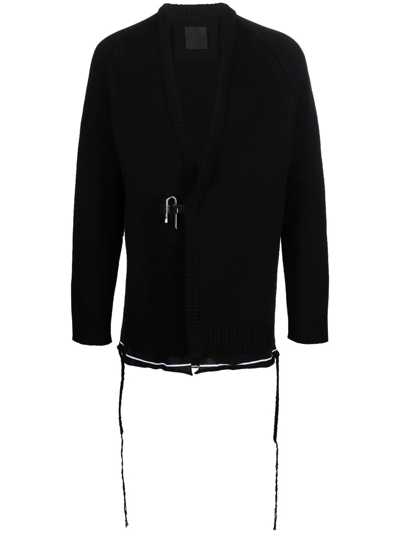 Givenchy Black Wool Padlock Cardigan