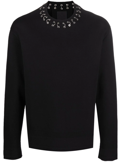 Givenchy Hoop Detail Jumper In Schwarz