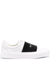 GIVENCHY PARIS STRAP LEATHER SNEAKERS